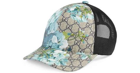 gucci monogram bloom baseball hats|Gucci canvas baseball hat.